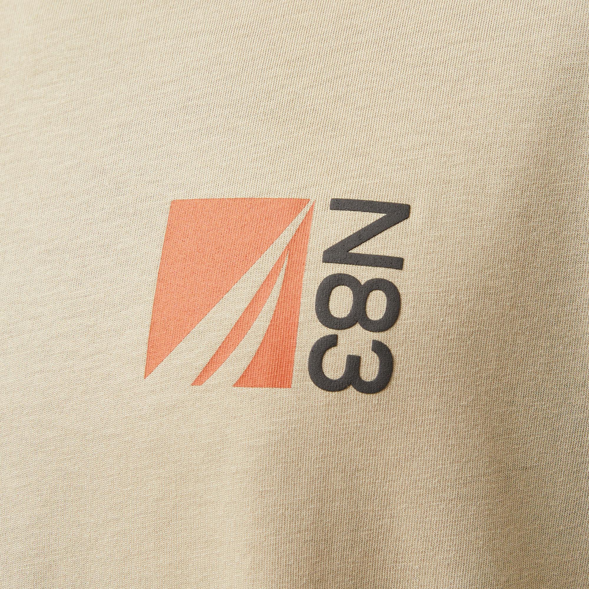 Nautica Erkek Bej Kısa Kollu Classic Fit T-Shirt