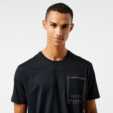  Nautica Erkek Siyah Kısa Kollu Regular Fit T-Shirt