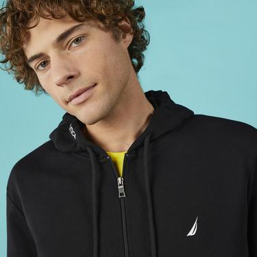  Nautica Erkek Siyah Standart Fit Sweatshirt