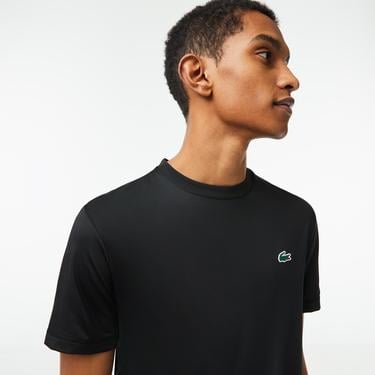  Lacoste SPORT Slim Fit Bisiklet Yaka Erkek Siyah T-Shirt