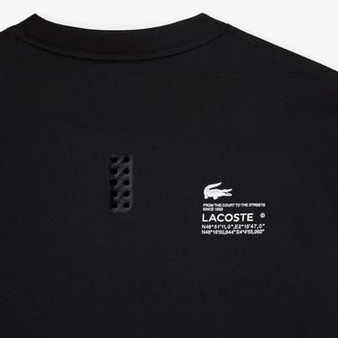  Lacoste SPORT Slim Fit Bisiklet Yaka Erkek Siyah T-Shirt