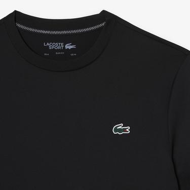  Lacoste SPORT Slim Fit Bisiklet Yaka Erkek Siyah T-Shirt