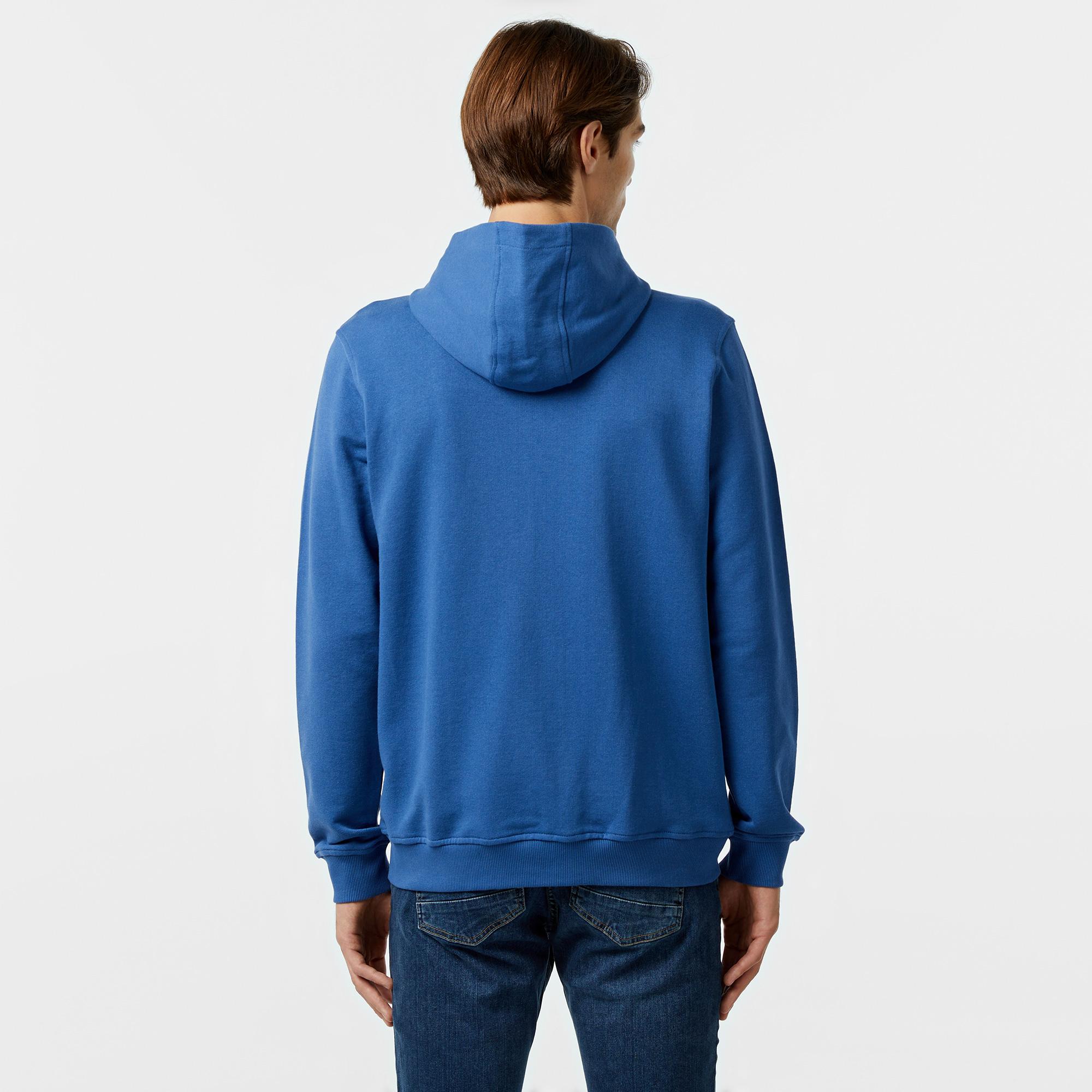 Nautica Erkek Mavi Standart Fit Sweatshirt