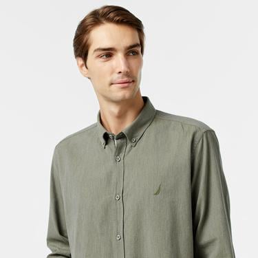  Nautica Erkek Yeşil Classic Fit Gömlek