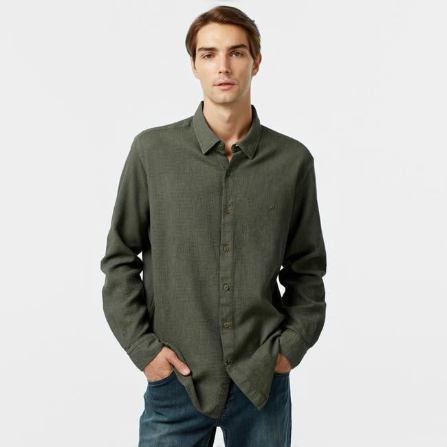  Nautica Erkek Yeşil Classic Fit Gömlek