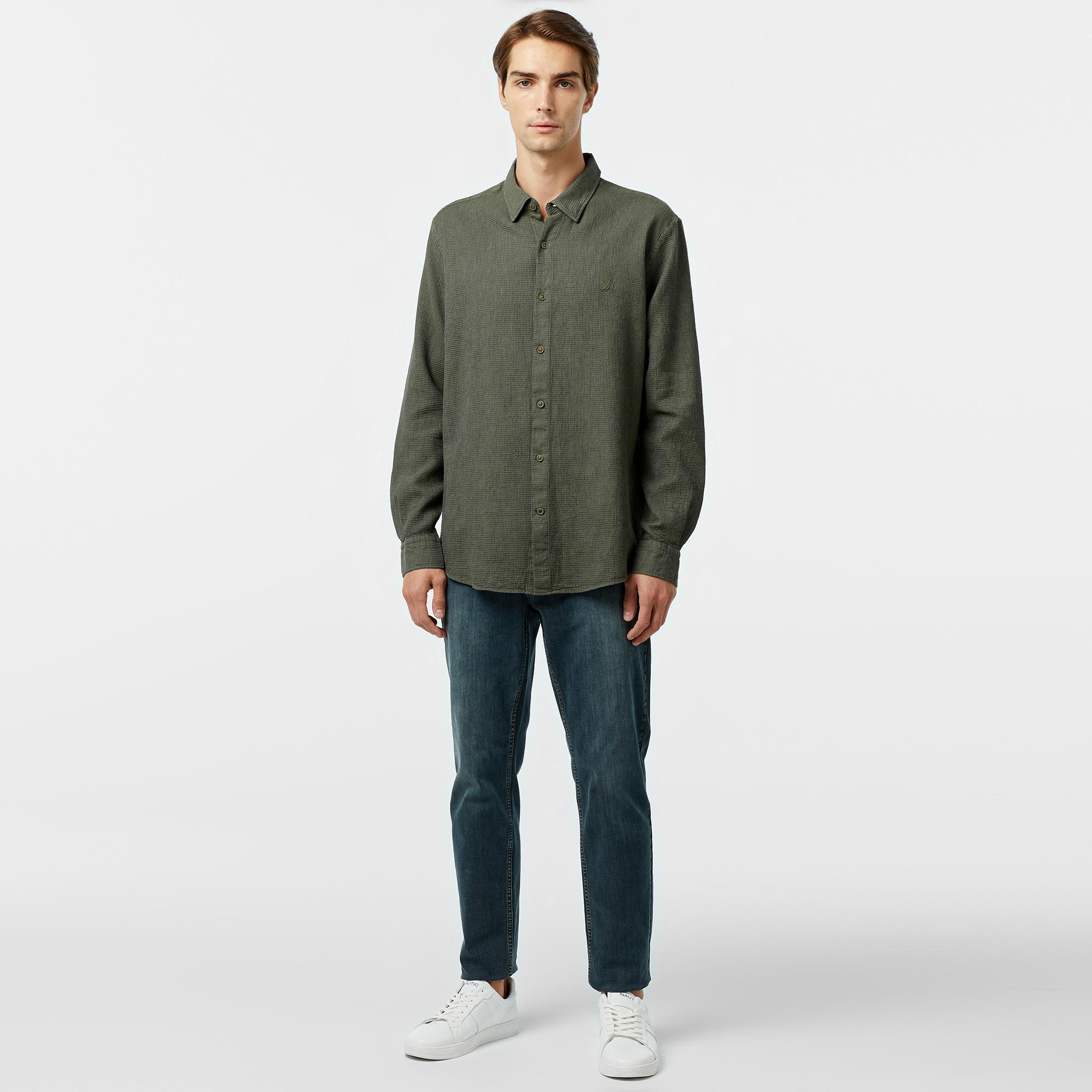 Nautica Erkek Yeşil Classic Fit Gömlek