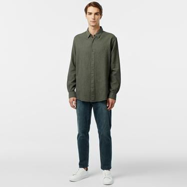  Nautica Erkek Yeşil Classic Fit Gömlek