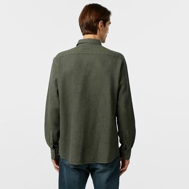  Nautica Erkek Yeşil Classic Fit Gömlek