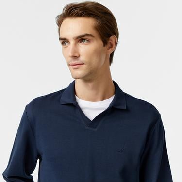 Nautica Erkek Lacivert Uzun Kollu Polo