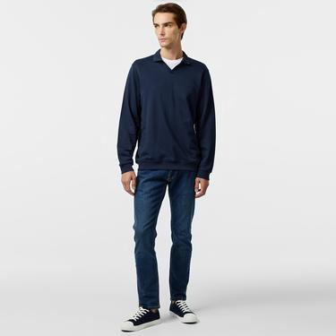  Nautica Erkek Lacivert Uzun Kollu Polo