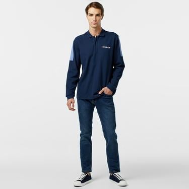  Nautica Erkek Lacivert Uzun Kollu Polo