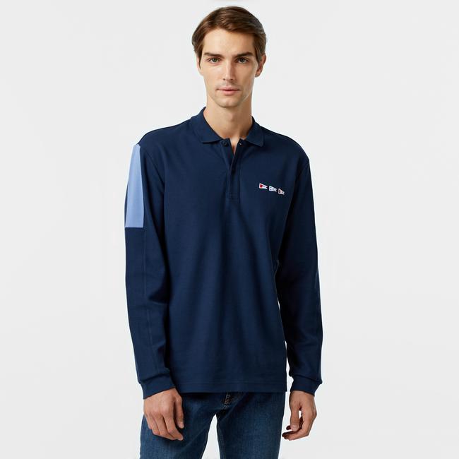  Nautica Erkek Lacivert Uzun Kollu Polo