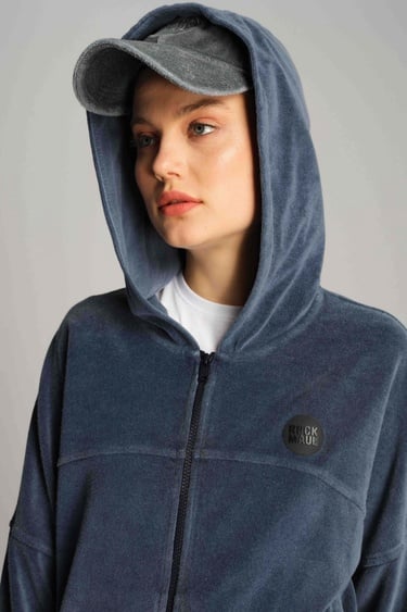  Kadın Spor Ceket 22094 166 - 166 NAVY BLUE