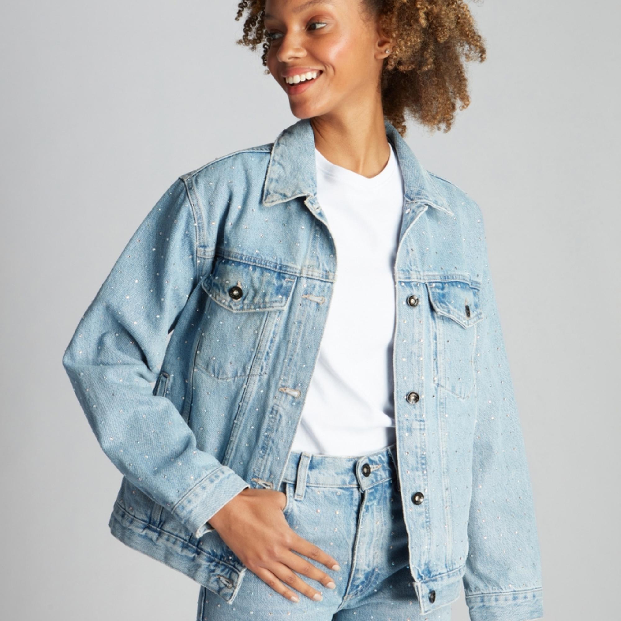 Kadın Kot Ceket 23868 7789 - Light blue