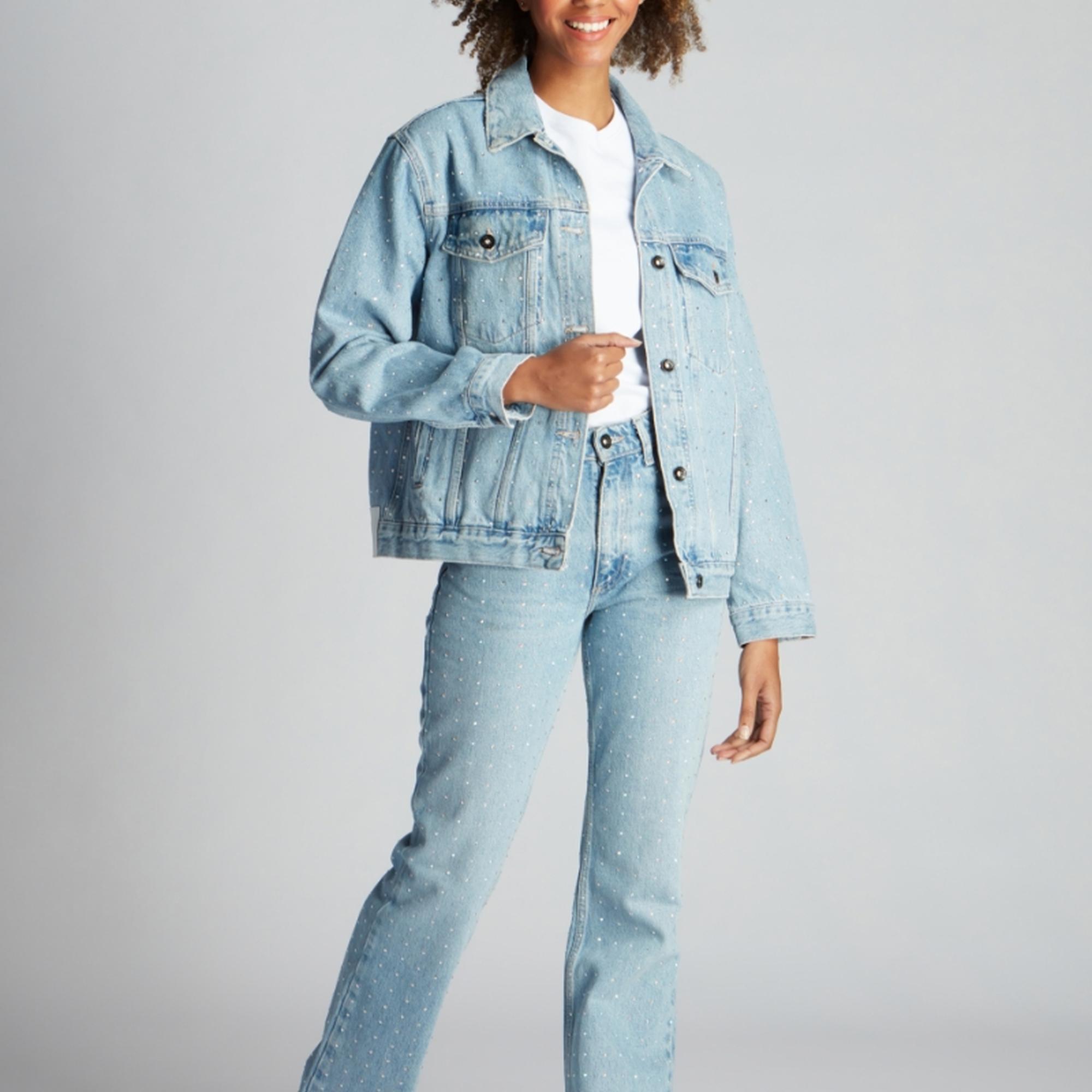 Kadın Kot Ceket 23868 7789 - Light blue