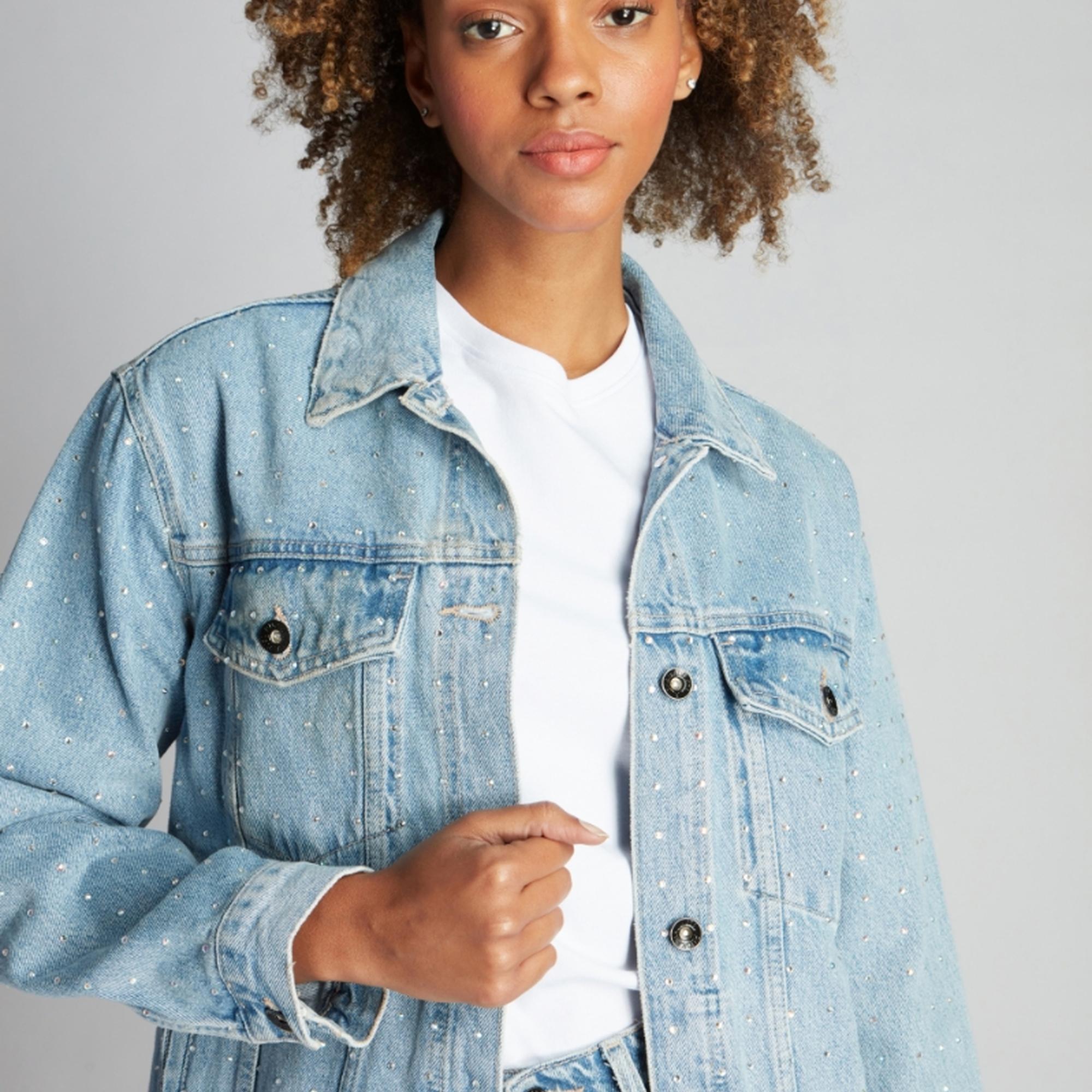 Kadın Kot Ceket 23868 7789 - Light blue