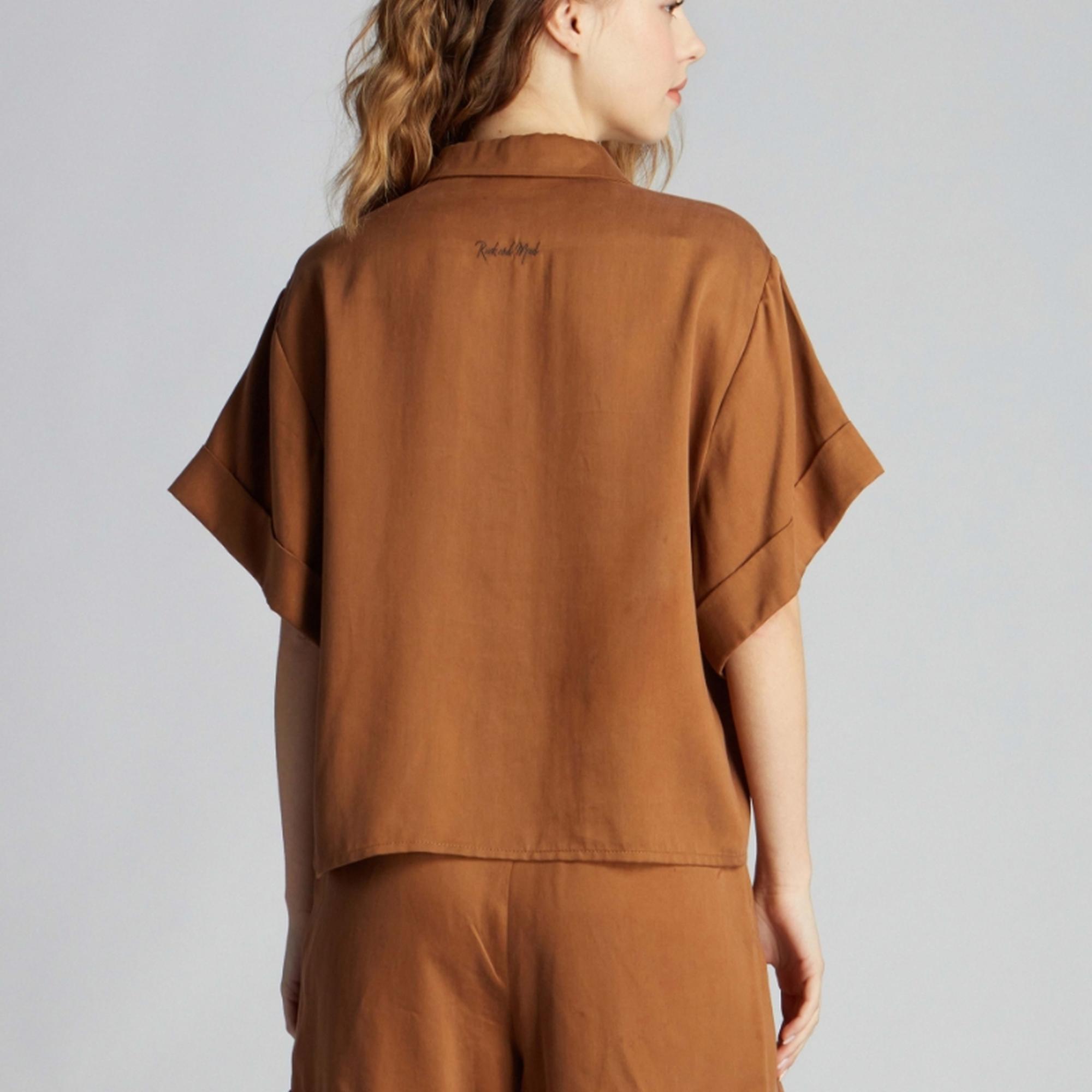 Kadın Gömlek 23674 134 - Brown Sugar