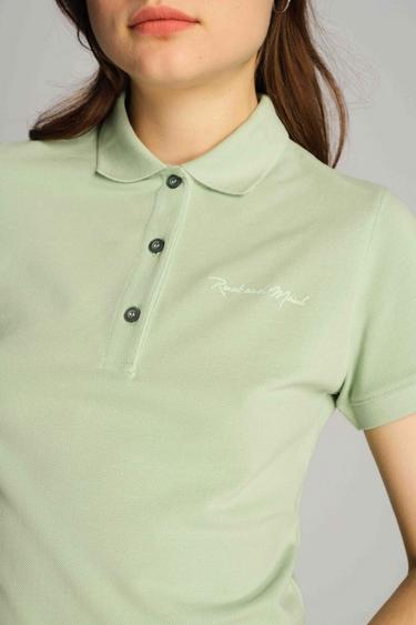  Kadın Tişört 22803 631 - Cameo green