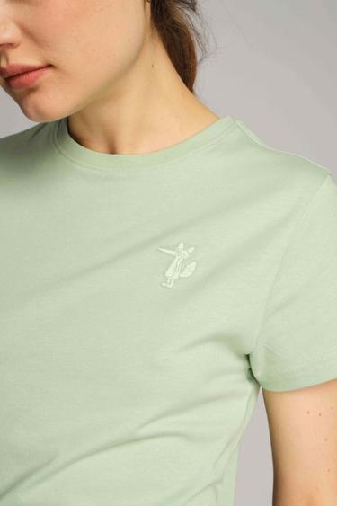  Kadın Tişört 23604 631 - Cameo green