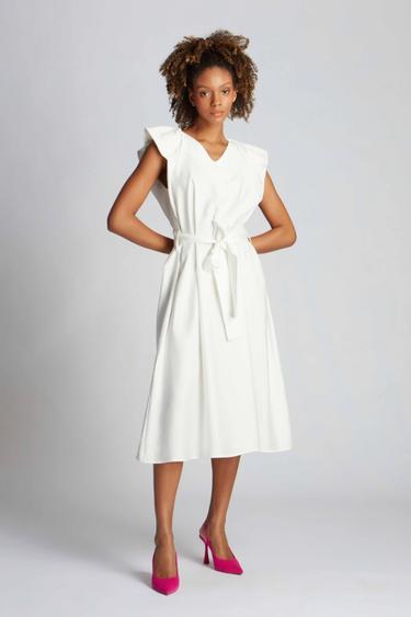  Kadın Elbise 23687 1000 - 1000 WHITE