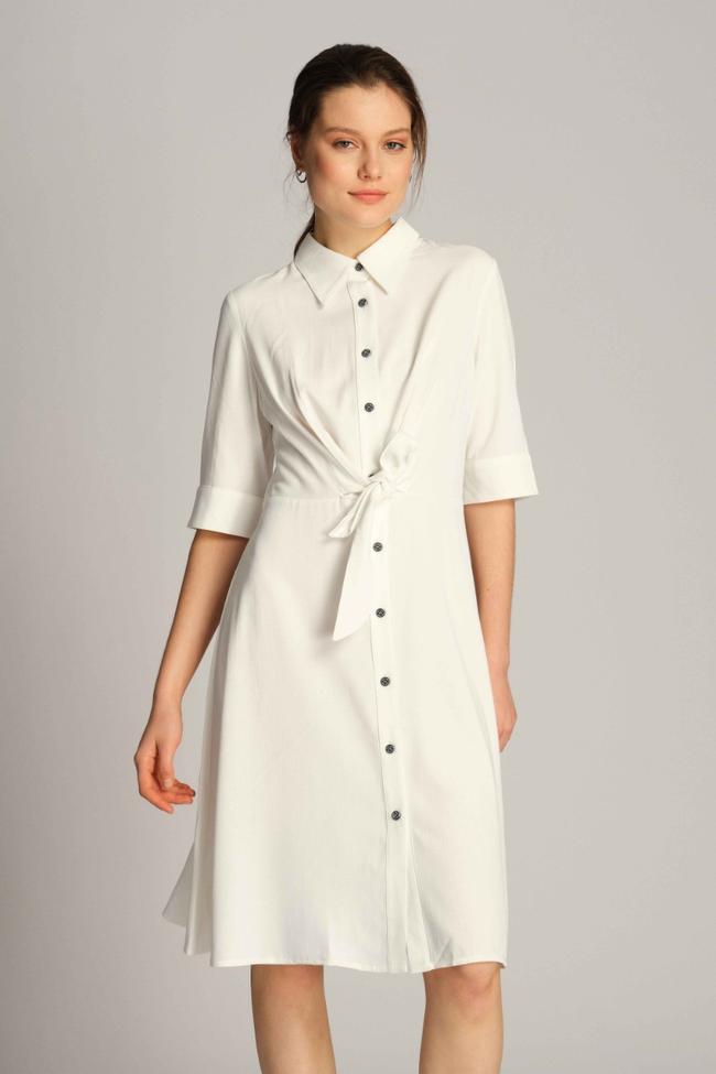  Kadın Elbise 23688 1000 - 1000 WHITE