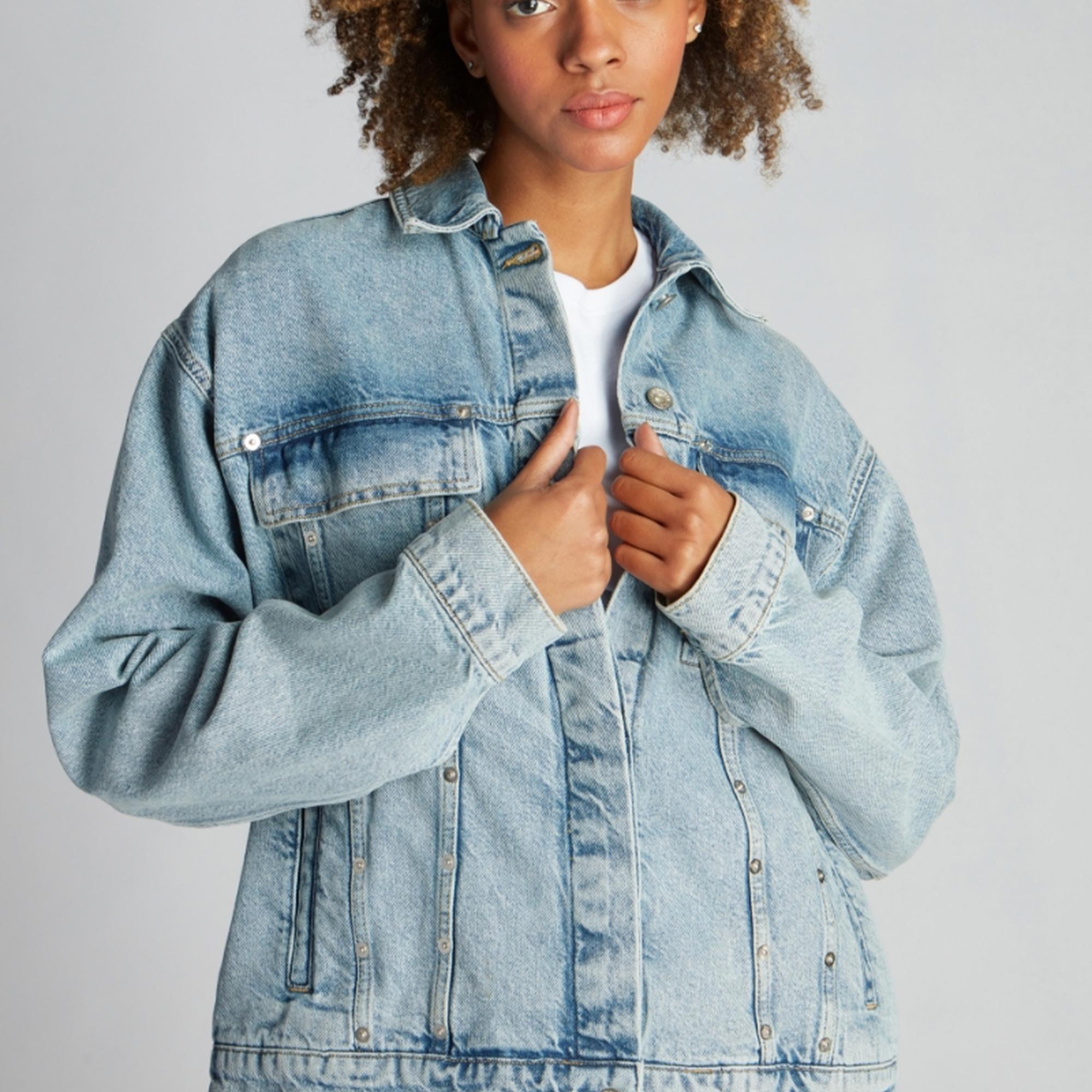 Kadın Kot Ceket 23918 7789 - Light blue