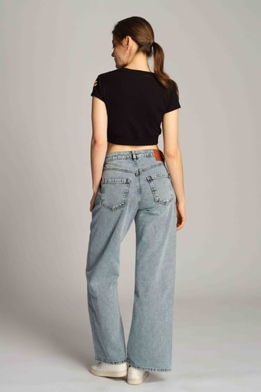  Kadın Kot Pantolon 23919 7789 - Light blue