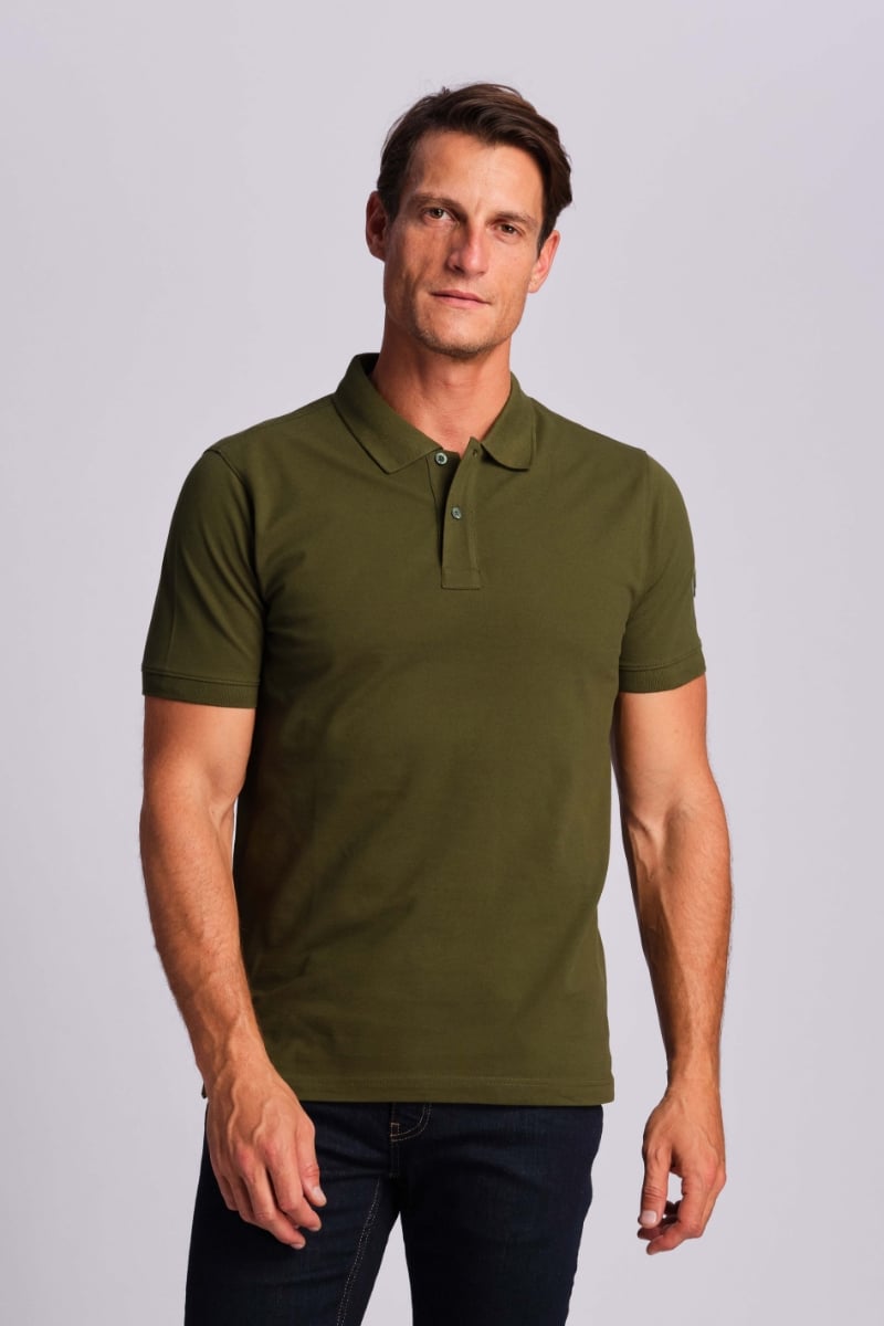  Erkek Polo Tişört 23309 0324 - Iguana green