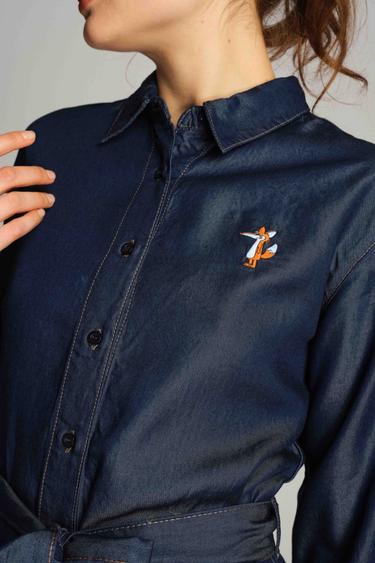  Kadın Elbise 23600 166 - 166 NAVY BLUE