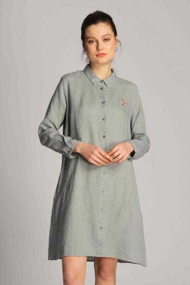  Kadın Elbise 23901 5806 - Green Mileniu