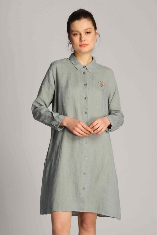  Kadın Elbise 23901 5806 - Green Mileniu