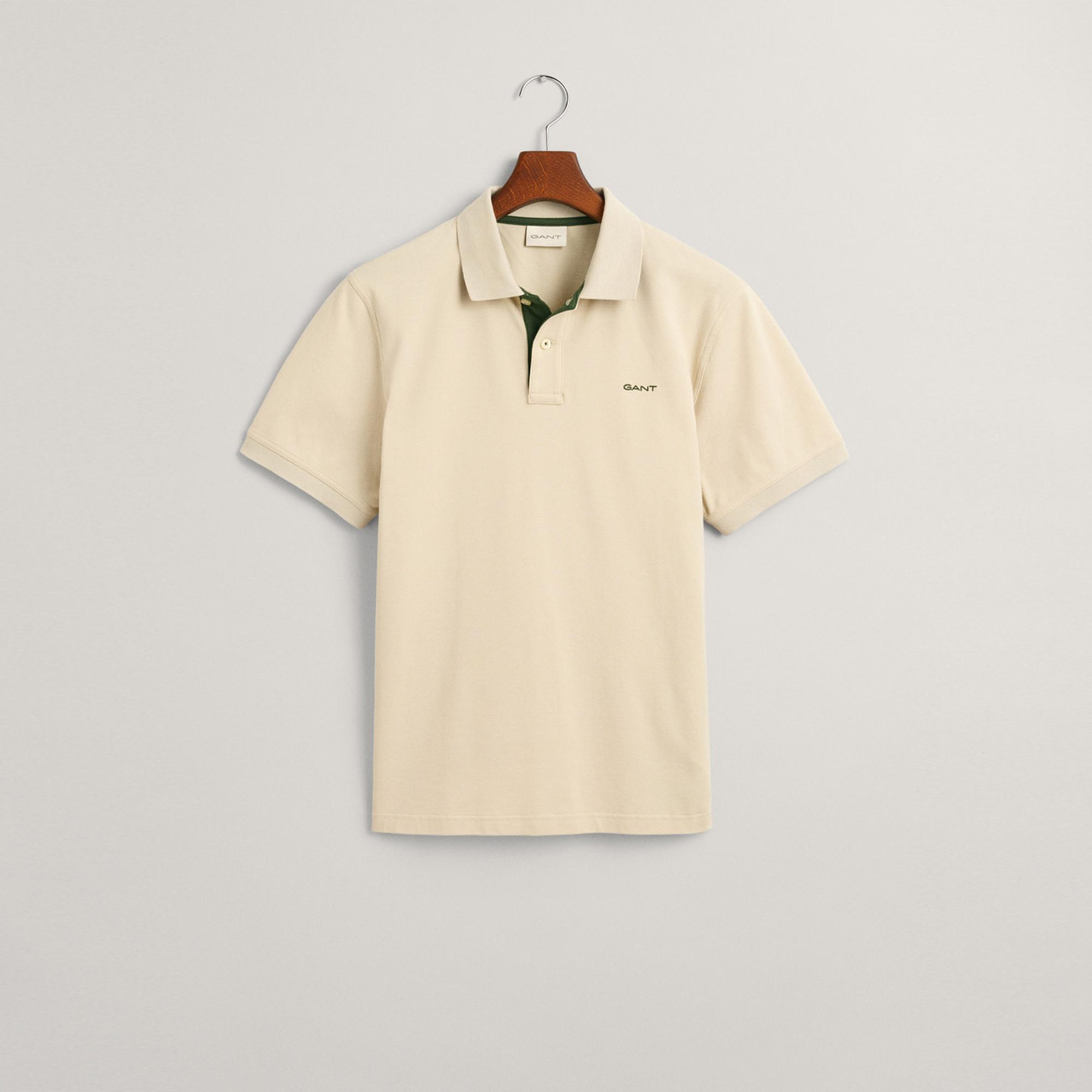 GANT Erkek Bej Regular Fit Polo