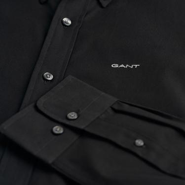  GANT Erkek Siyah Regular Fit Düğmeli Yaka Oxford Gömlek
