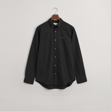  GANT Erkek Siyah Regular Fit Düğmeli Yaka Oxford Gömlek