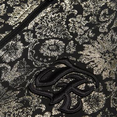  KADIN SİYAH METALİK DESENLİ CEKET