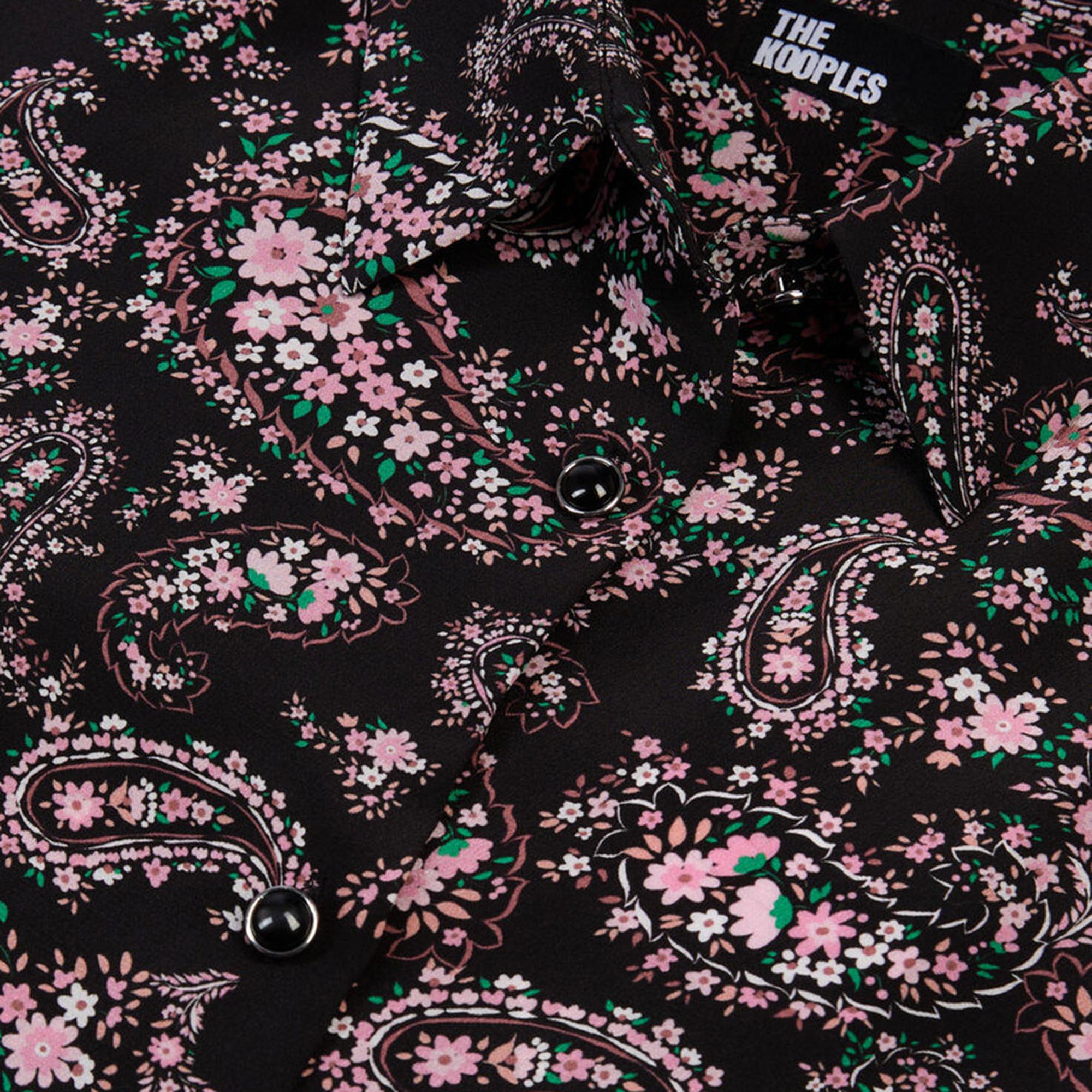 KADIN BASKILI PEMBE GÖMLEK