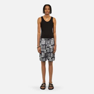  ERKEK MAVİ BASKILI ŞORT