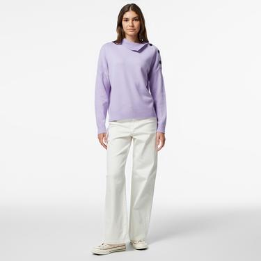  The Kooples Classic Kadın Mor Swetashirt