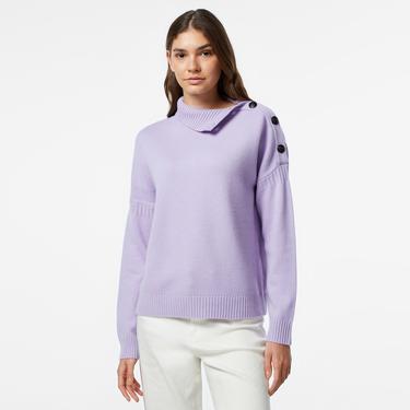  The Kooples Classic Kadın Mor Swetashirt