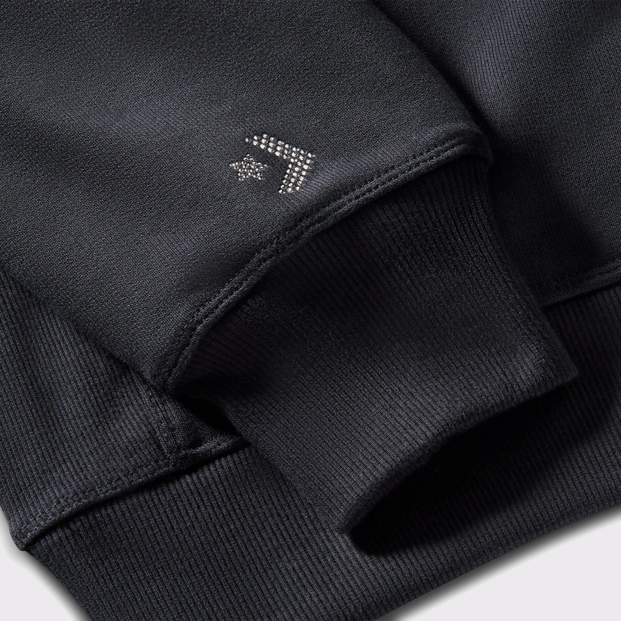 Converse Swarovksi Kristal Kadın Siyah Hoodie