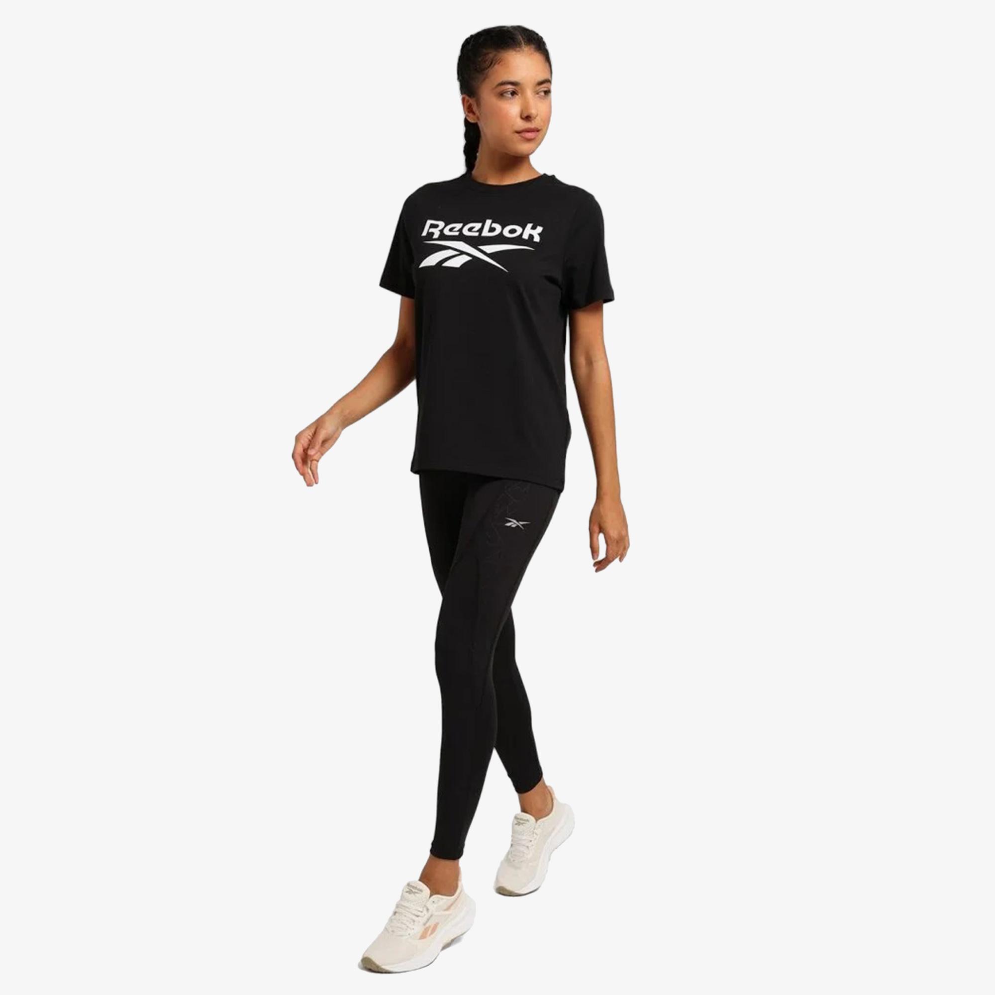 Reebok Identity Big Logo Kadın Siyah Günlük T-Shirt