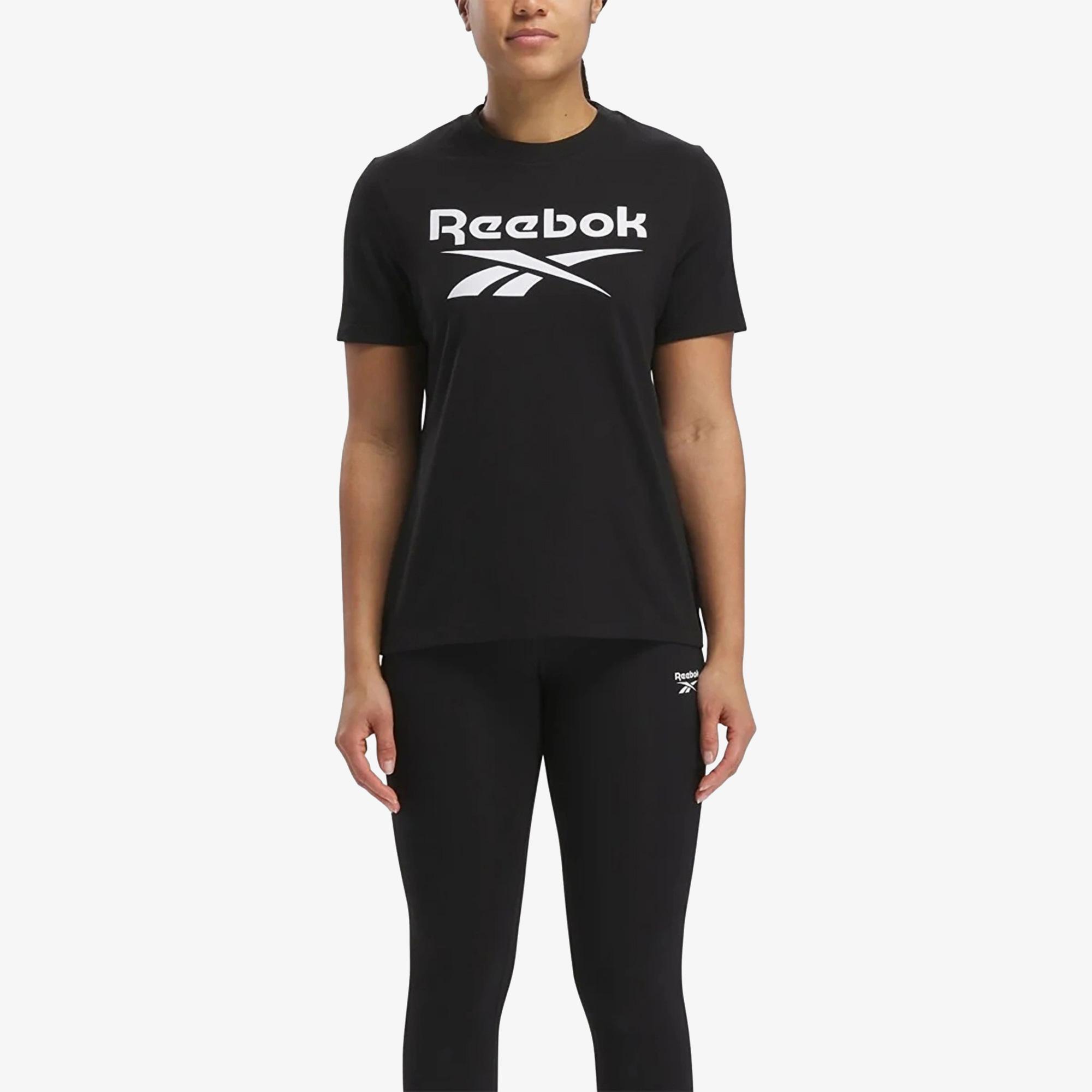 Reebok Identity Big Logo Kadın Siyah Günlük T-Shirt