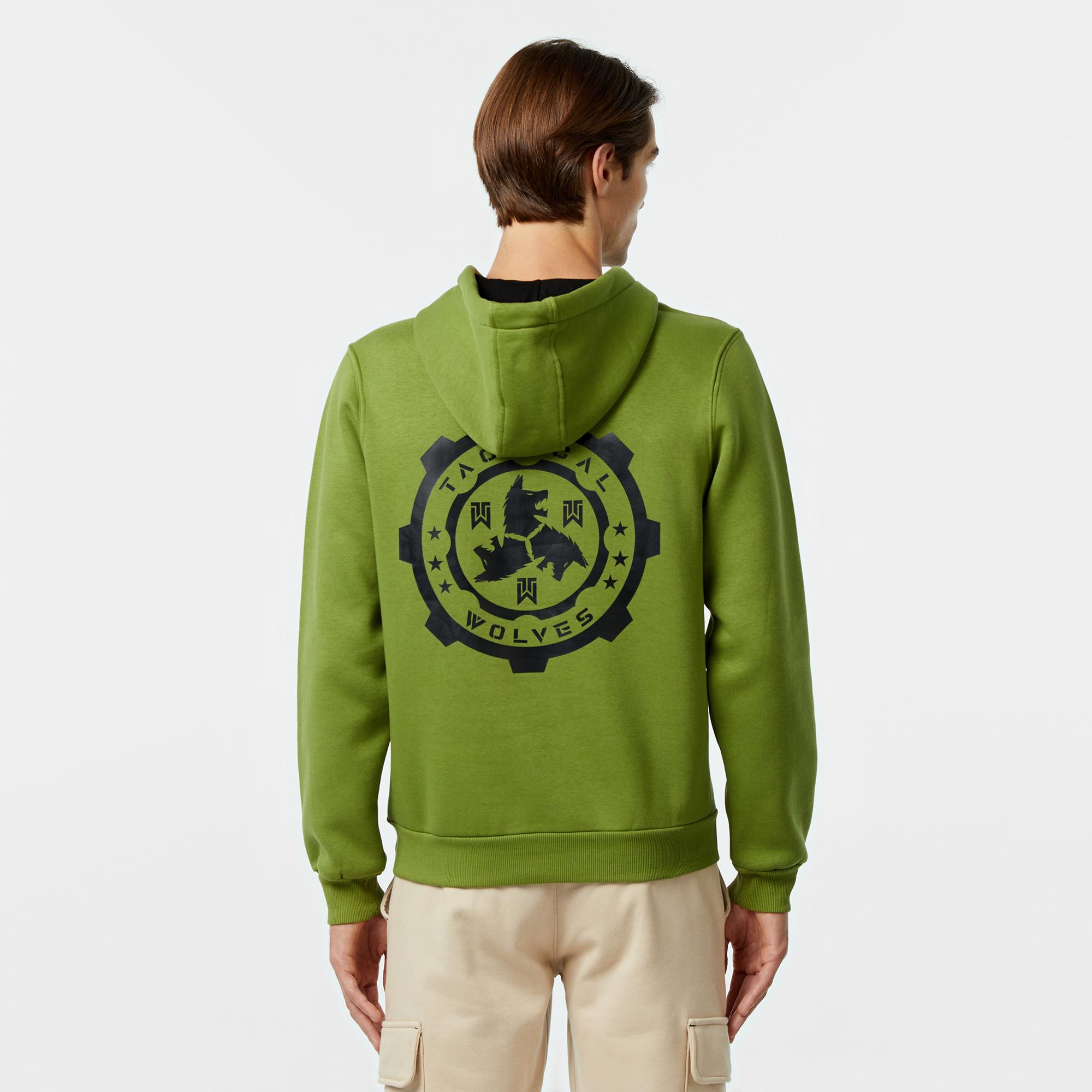 Tactical Wolves Classic Erkek Yeşil Sweatshirt