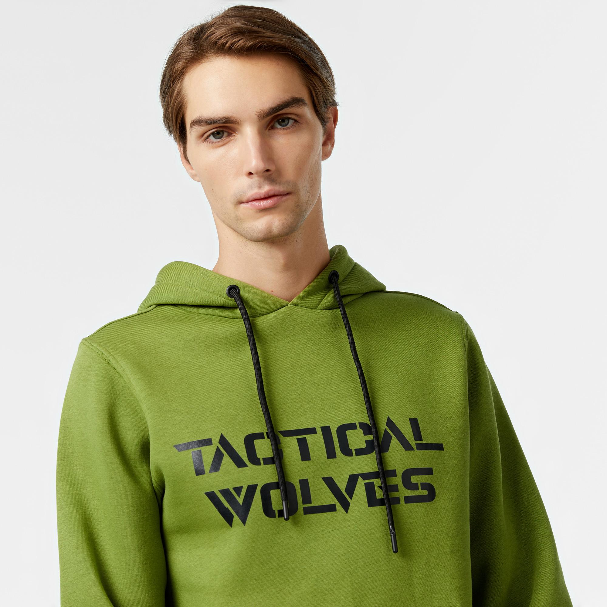 Tactical Wolves Classic Erkek Yeşil Sweatshirt