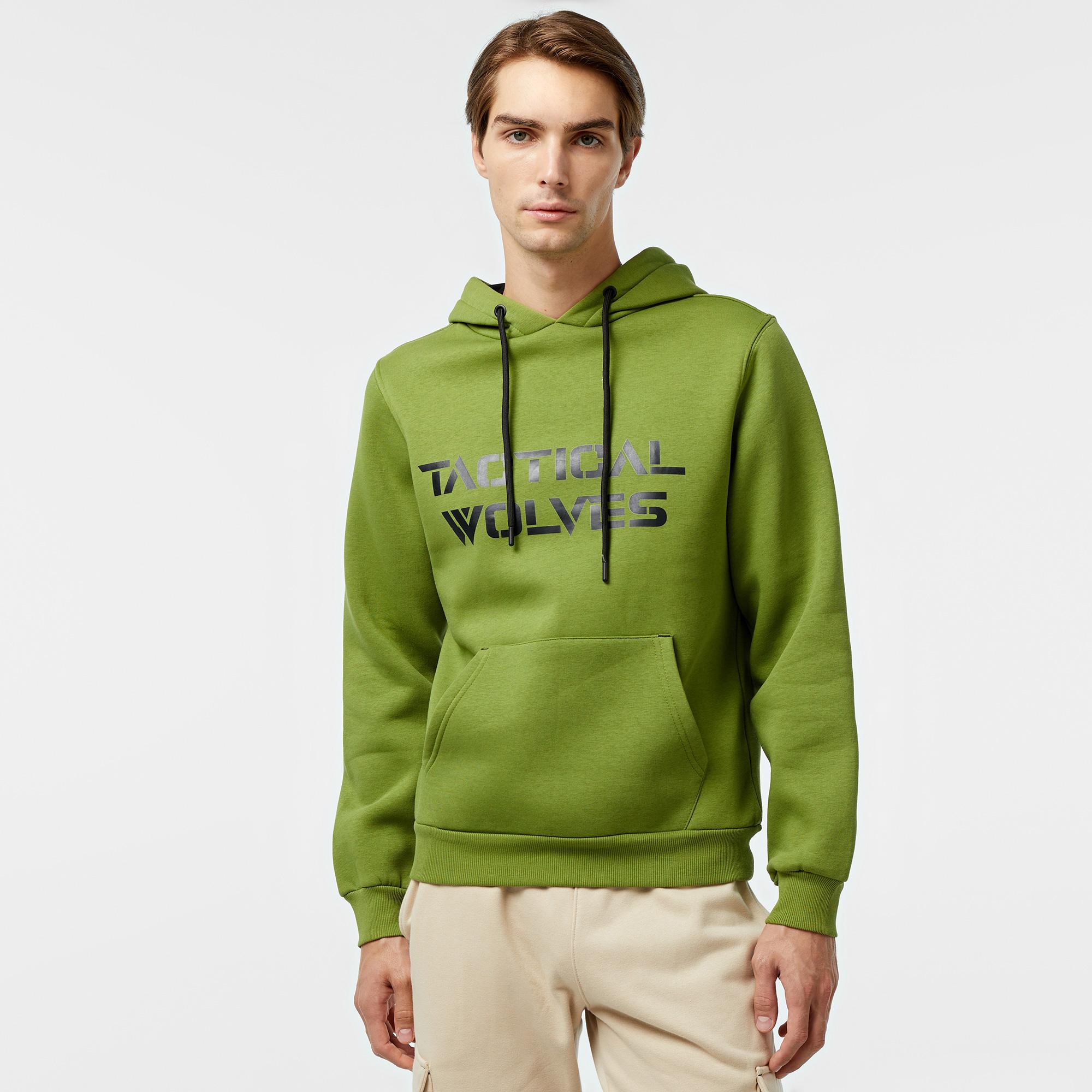 Tactical Wolves Classic Erkek Yeşil Sweatshirt