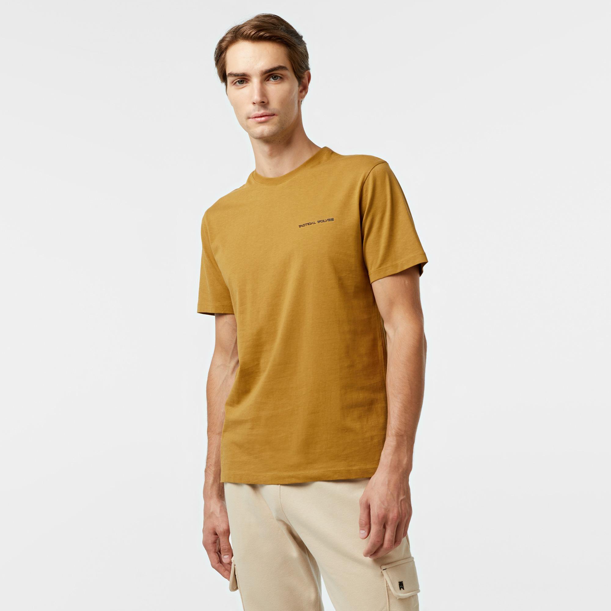 Tactical Wolves Classic Erkek Kahverengi T-Shirt