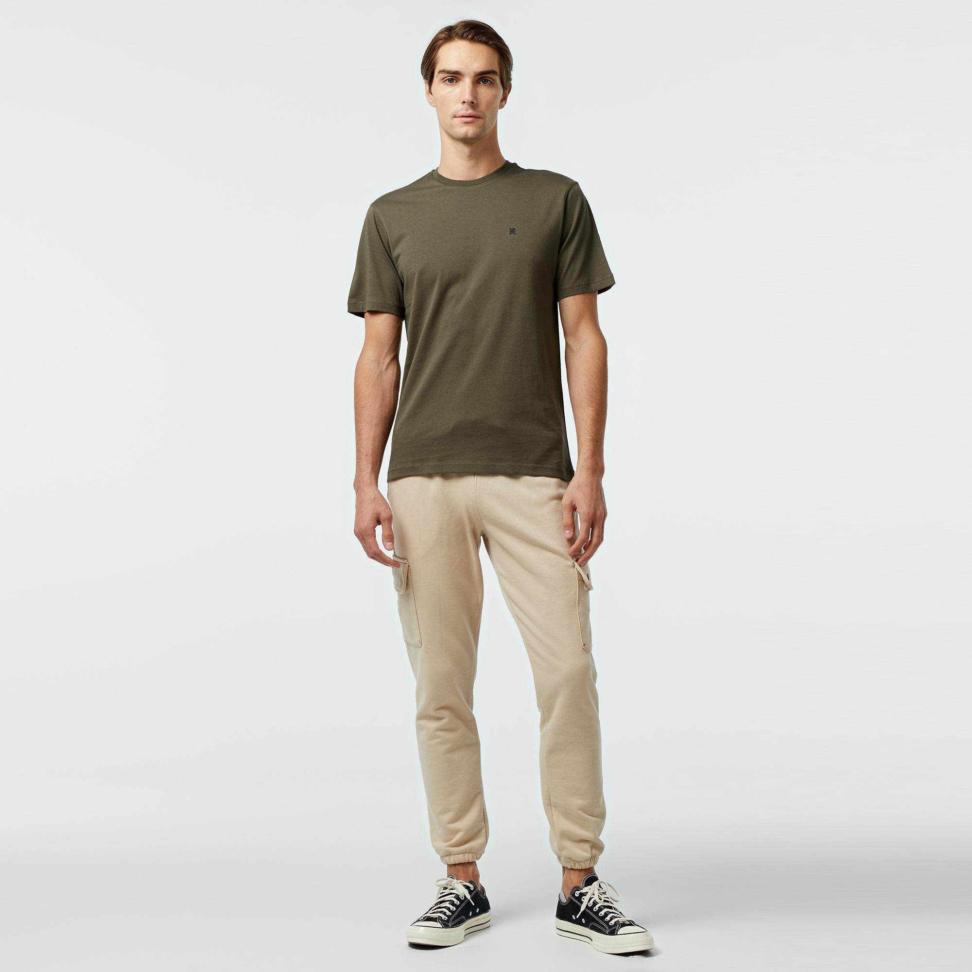 Tactical Wolves Classic Erkek Yeşil Günlük T-Shirt