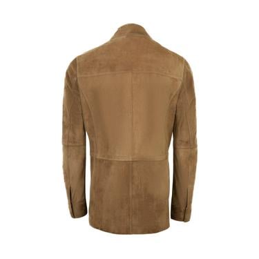  Alvise Kahve Erkek Süet Deri Ceket