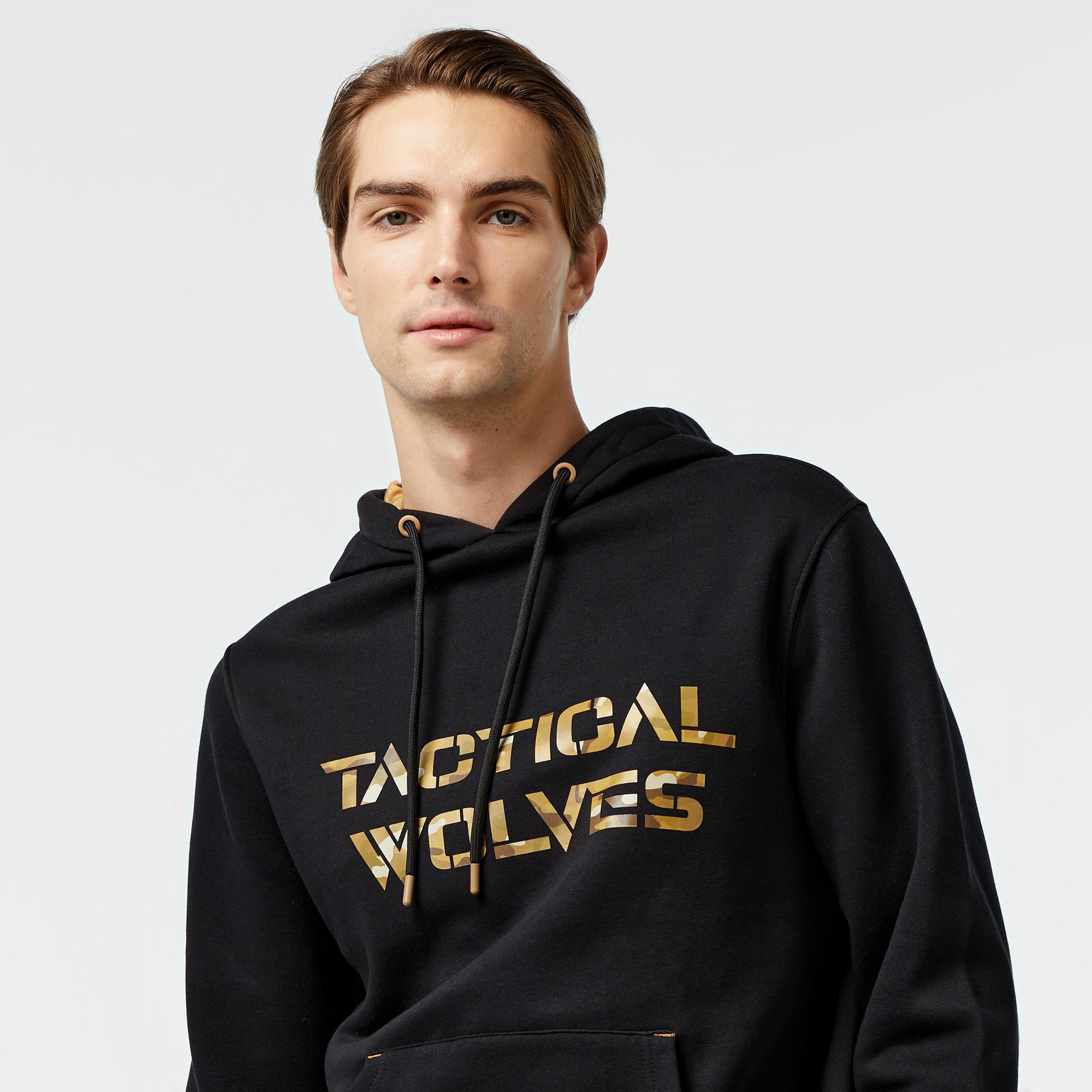 Tactical Wolves Classic Erkek Siyah Sweatshirt