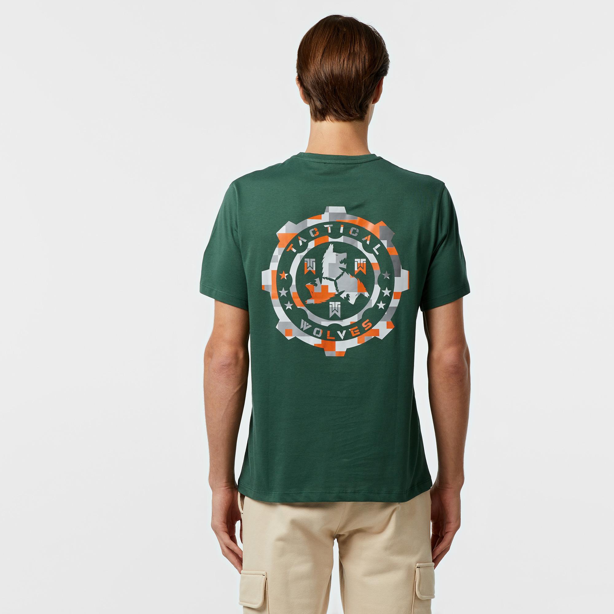 Tactical Wolves Classic Erkek Bej Günlük T-Shirt